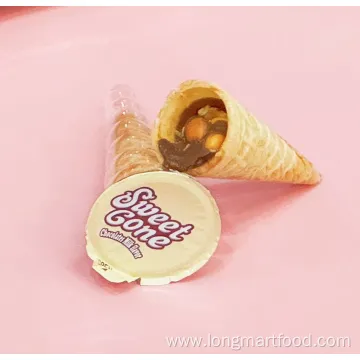 10g Ice Cream Cone Shaped Chocolate Crunch Candy